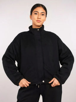 K13431 Толстовка на молнии ЧЕРНЫЙ