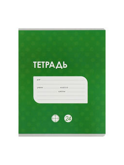 Набор тетрадей 24 листа в клетку Calligrata «Однотонная Классика с уголком», обложка мелованный картон, серые листы, 10 шт.