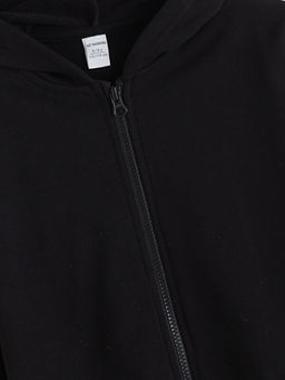 Kap??onlu Erkek ?ocuk Fermuarl? Sweatshirt