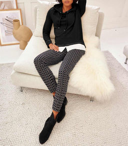 Свитшот 2 в 1, черно-белый