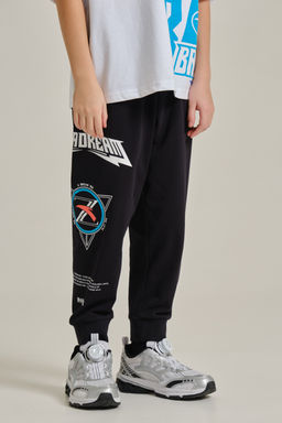 Брюки трикотажные 7/8 Черный