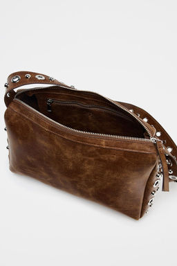 SHOULDER BAG WITH METAL APPLIQUES - Zara фото 7