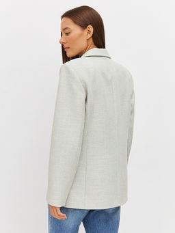 Двубортный жакет из фактурной вискозы - TO BE ONE фото 6