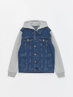 Kap??onlu Erkek ?ocuk Jean Ceket