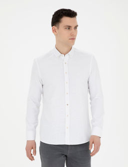 Bej Slim Fit Uzun Kollu G_mlek