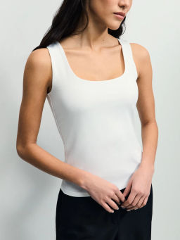 Базовый топ с широкими бретелями / Zarina  фото 6