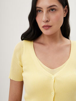 Кардиган женский 12621-54072 yellow - Eleganzza фото 3