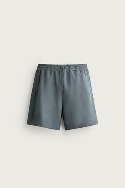 BERMUDA JOGGER RELAXED FIT INTERLOCK / Azul lavado - Zara фото 11