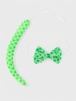 Карнавальный набор Змея, 2 предмета: бабочка, хвост, зелёный