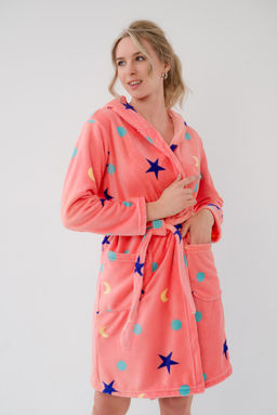 Халат женский из ультрасофта Нежность коралл - Амадэль фото 5