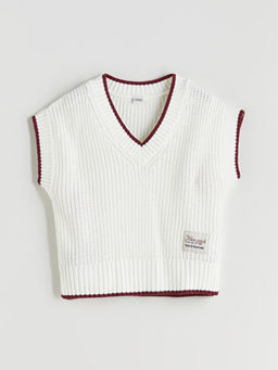 V Yaka K?z ?ocuk Triko S?veter