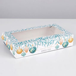 Цена за 5 шт. Коробка складная «С Новым годом!», 20×12×4 см