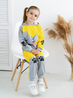 Костюм детский желтыймеланж собака