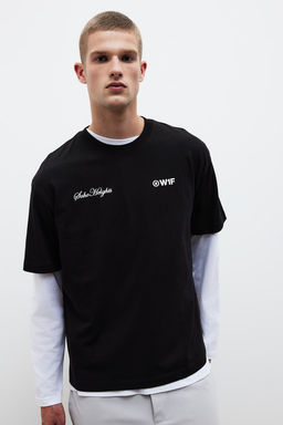 Camiseta con motivo estampado Loose Fit