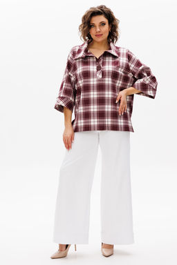 Блуза Michel Chic 788 бордо фото 3