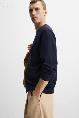 COTTON - WOOL CARDIGAN - Zara фото 7