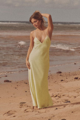 SATIN MIDI DRESS - Zara фото 26