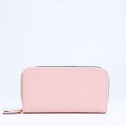 Кошелёк на молниях, цвет розовый