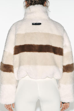CROPPED FAUX SHEARLING COAT HEIQ XREFLEX RECCO® TECHNOLOGY SKI COLLECTION - Zara фото 16