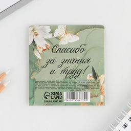 Цена за 2 шт. Стикеры для заметок с липким краем, 20 л., 4 шт. «Золотой учитель»