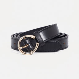 Ремень женский, на затяжке, ширина 3,2 см, цвет чёрный