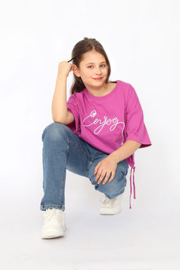 CRB wear/ CSJG 63783-44-400 Футболка для девочки,фиолетовый/Ex.Cherubino  фото 3