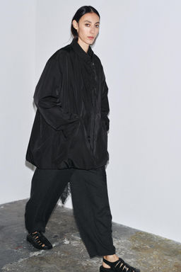 OVERSIZED NYLON JACKET ZW COLLECTION - Zara фото 4