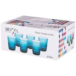 НАБОР СТАКАНОВ СЕРПЕНТИНА ИЗ 6ШТ. СЕРИЯ MUZA COLOR 270МЛ. / В=10 СМ - Lefard фото 2