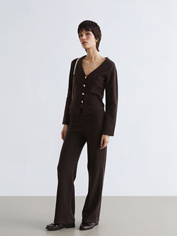 V Yaka Kad?n Triko H?rka