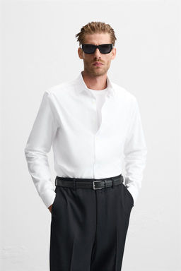 TEXTURED REGULAR FIT SHIRT - Zara фото 3