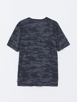 Bisiklet Yaka K?sa Kollu Real Madrid Bask?l? Erkek Taraftar Ti??rt - Waikiki фото 2