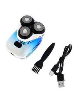 Электробритва LBR-10, 3 Вт, роторная, 3 головки, дисплей, от АКБ