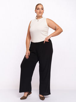 Брюки из холодного трикотажа BB12007BLK01