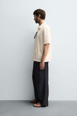 SEERSUCKER POLO SHIRT - Zara фото 4