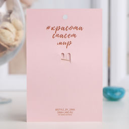 Брошь Цветок трилистник, цвет синий в золоте - Queen fair фото 4