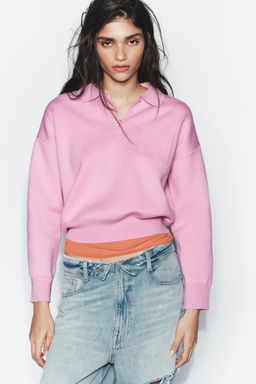 POLO PUNTO BOLSILLO / Rosa pastel - Zara фото 2