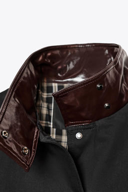 ZW COLLECTION CONTRAST COLLAR JACKET - Zara фото 8