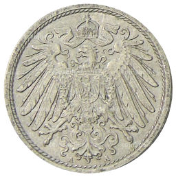 Монета 10 пфеннигов 1913 года A Германия