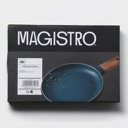 Блюдо для подачи Magistro, d=20 см, с деревянной ручкой, фарфор, зелёное  фото 9