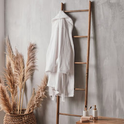 Халат махровый мужской SL HOME: Basic «Блан де Блан», размер S, хлопок 100%, белый