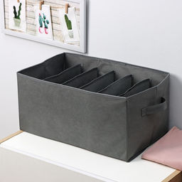 Органайзер для хранения белья Смарт, 6 ячеек, 442922 см, серый