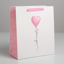 Цена за 2 шт. Пакет подарочный ламинированный, упаковка, Love you, ML 23×27×11.5 см