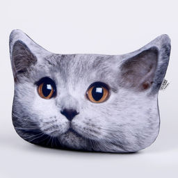 Подушка декоративная антистресс, кот «Британец»