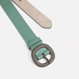 Ремень женский, ширина 2.5 см, винт, пряжка металл, цвет светло-зелёный - Simaland фото 2