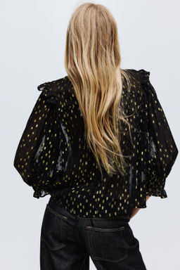 Blusa en tejido jacquard - H&m фото 5