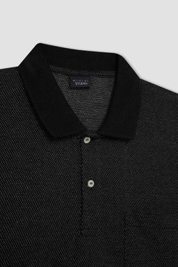 Футболка-поло приталенного кроя с короткими рукавами - Defacto фото 9