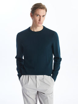 Bisiklet Yaka Erkek Triko Kazak