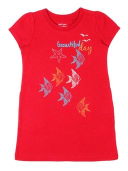 CRB wear/CAK 62313 Платье для девочки, красный/Ex.Cherubino