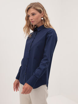 Блузка женская дл. рук. KATHARINA KROSS KK-B-003B-т.синий  фото 2