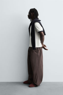 BALLOON FIT PLEATED TROUSERS